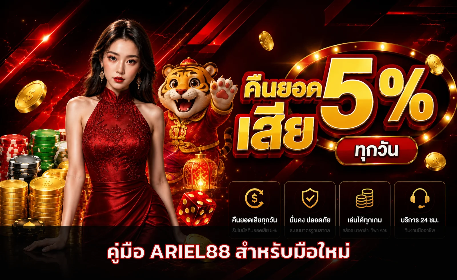 ARIEL88 คู่มือมือใหม่ | สมัคร เข้าเล่น และตั้งงบ